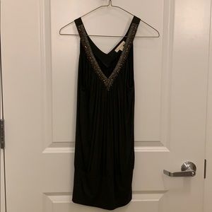 Dark Forest Green Beaded Tunic Top